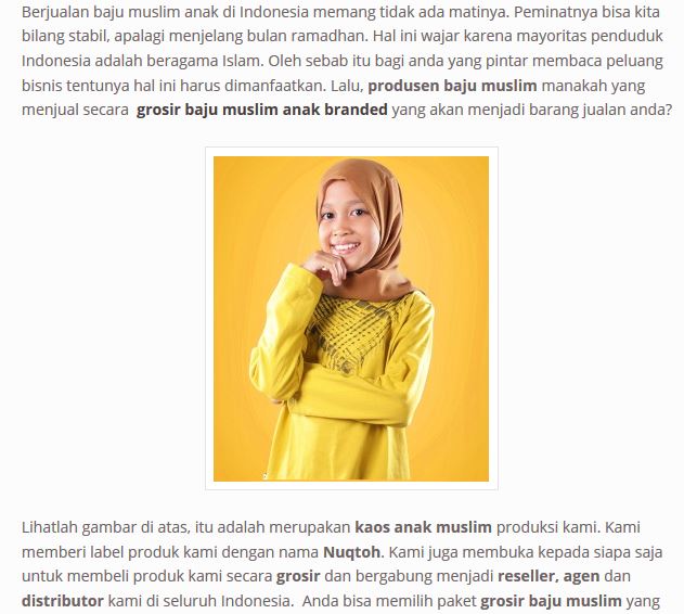 Memilih Grosir  Baju  Muslim Anak  Branded  Yang Tepat 